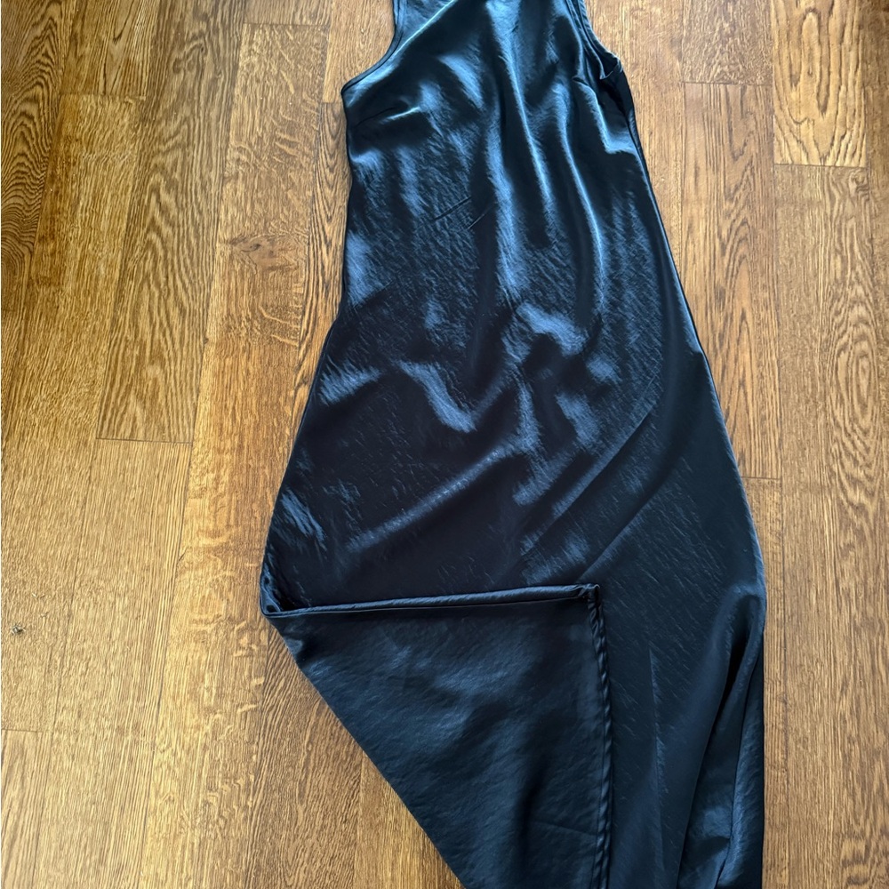 House of Harlow 1960 Black Satin Maxi Dress